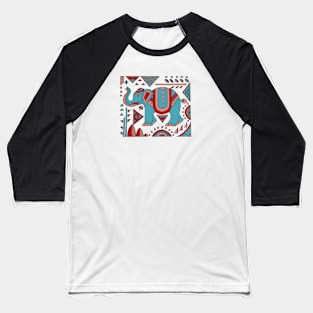 elephant motif Baseball T-Shirt